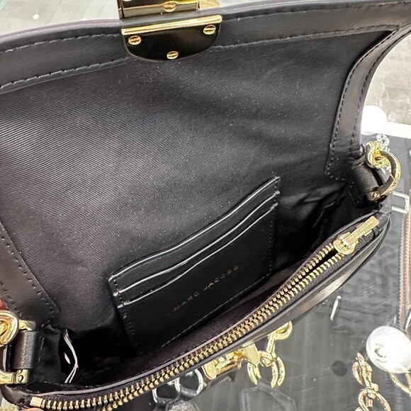 NWT! New Marc Jacobs J Marc Mini Shoulder Bag -Smooth Leather Black - Picture 4 of 12